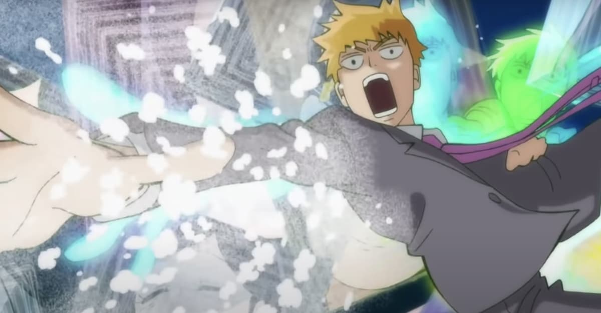 Reigen's Salt Splash, as seen in the Mob Psycho 100 OP "99"