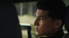 joaquin torres in the front of the car