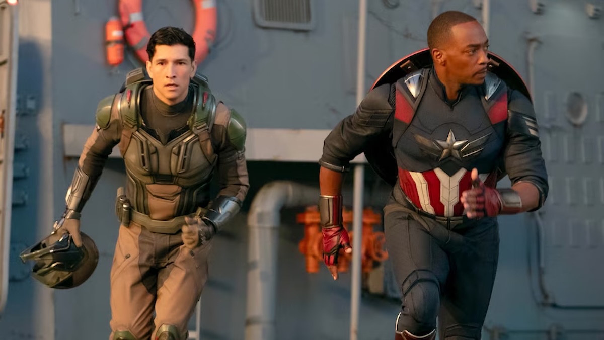 cap and joaquin running in brave new world